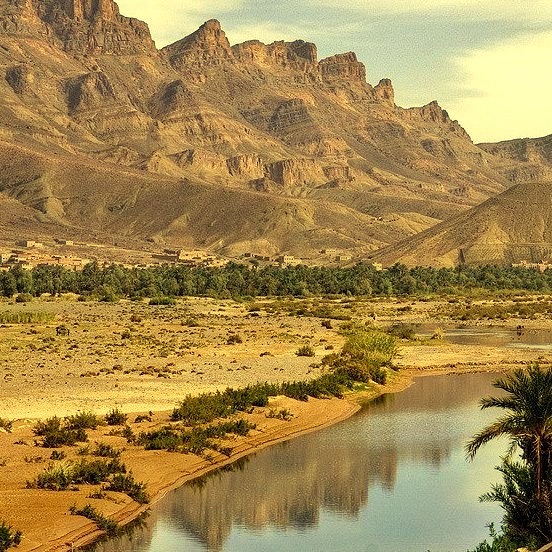 by pas le matin on Flickr.Landscape of the Draa river, the longest river of Morocco.