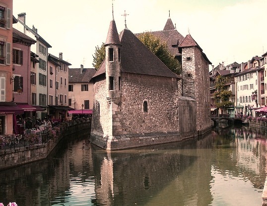 Palais de l'Isle on the canals of Annecy, France