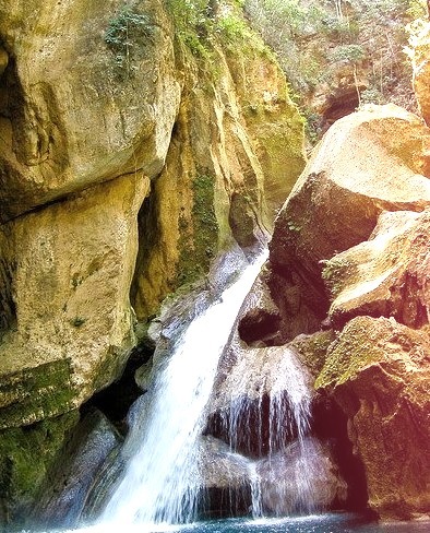 Bassin Bleu waterfalls near Jacmel, Haiti