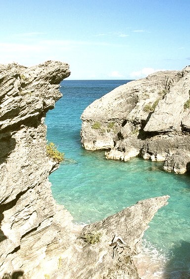 Caribbean coast at Warwick Long Bay, Bermuda