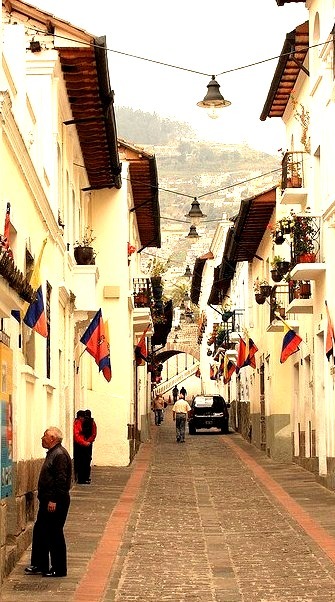 Calle La Ronda in Quito, Ecuador