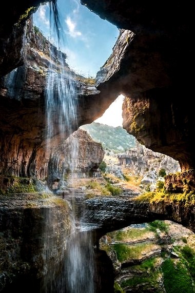 Baatara Gorge waterfall, Lebanon