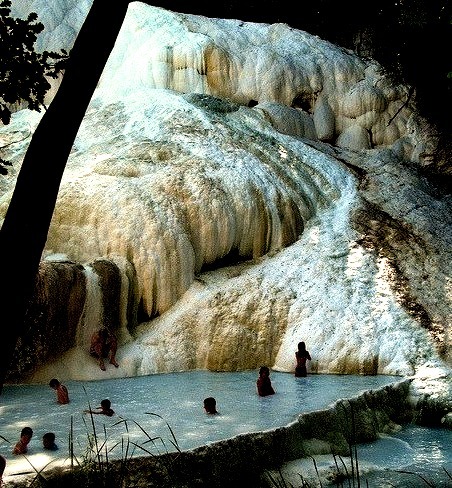 Terme di San Filippo hot springs in Tuscany / Italy