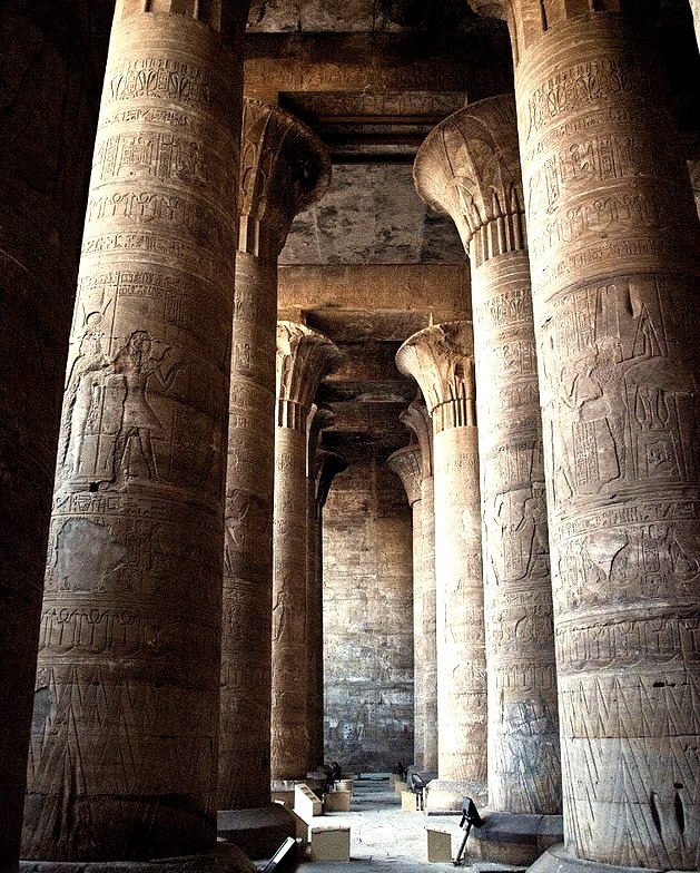 Edfu Temple columns / Egypt